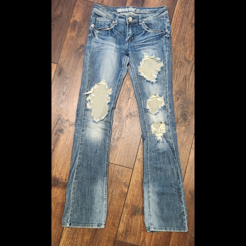Machine Distressed Jeans - Picture 8 of 16
